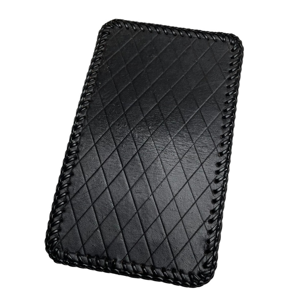 New Black Leather Billfold Wallet